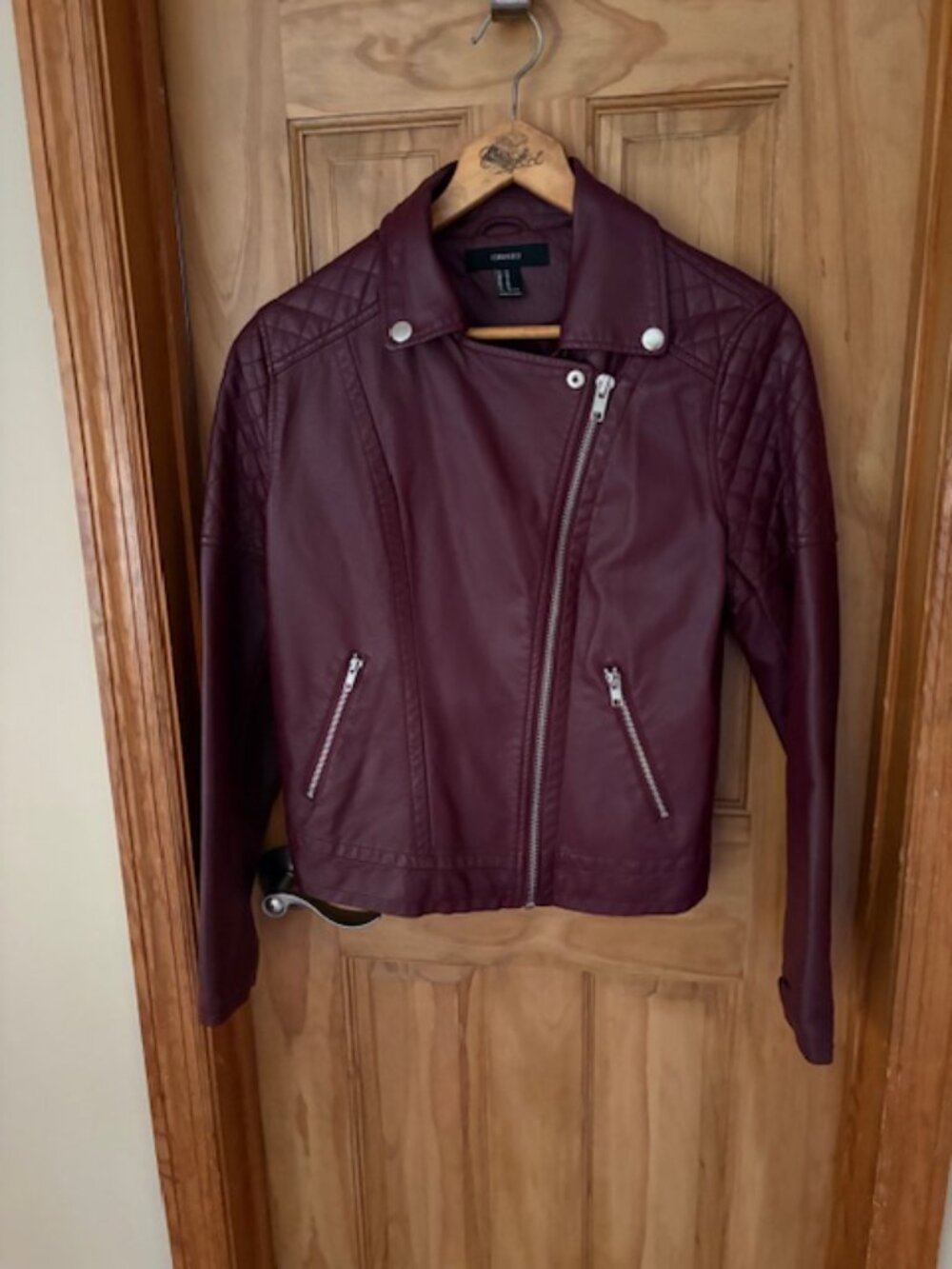 Forever 21 faux leather moto jacket